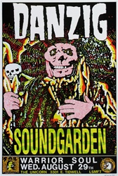 Frank Kozik Danzig Original Concert Poster