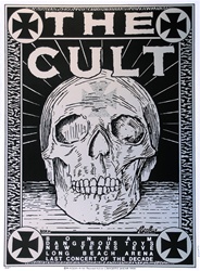 Frank Kozik The Cult Original Concert Poster