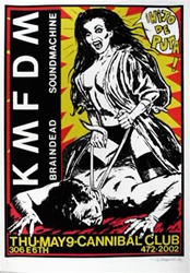 Frank Kozik KMFDM Original Concert Poster