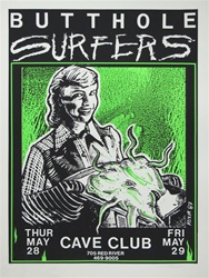 Frank Kozik Butthole Surfers Original Fine Art Silkscreen