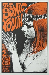 Frank Kozik The Sonic Youth Original Concert Poster