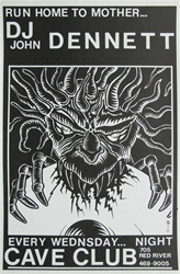 Frank Kozik DJ John Dennett Original Concert Poster