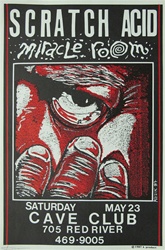 Frank Kozik Scratch Acid Original Concert Poster
