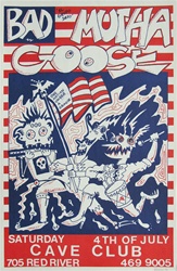 Frank Kozik Bad Mutha Goose Original Concert Poster