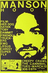 Frank Kozik Manson Hoot Original Concert Poster