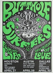 Frank Kozik Butthole Surfers Original Concert Poster