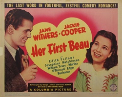 Her First Beau Original US Title Lobby Card
Vintage Movie Poster
Jackie Cooper