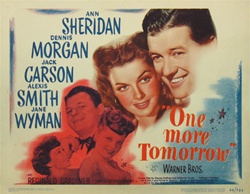 One More Tomorrow Original US Title Lobby Card
Vintage Movie Poster
Ann Sheridan
Jane Wyman