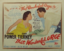 That Wonderful Urge Original US Title Lobby Card
Vintage Movie Poster
Tyrone Power