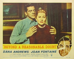 Beyond A Reasonable Doubt Original US Lobby Card
Vintage Movie Poster
Fritz Lang