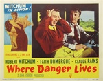 Where Danger Lives Original US Lobby Card
Vintage Movie Poster
Robet Mitchum