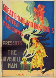 The Invisible Man Original Magic Poster