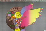 Peter Max Moon Landing #4 Original Vintage Poster