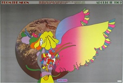 Peter Max Moon Landing #4 Original Vintage Poster