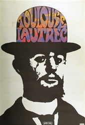 Peter Max Toulouse Lautrec Original Vintage Poster
