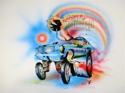 Stanley Mouse Son of Cobra 3 Silkscreen Airbrushed by Hand