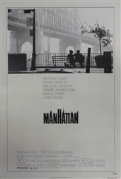 Manhattan Original US One Sheet
Vintage Movie Poster
Woody Allen
Diane Keaton