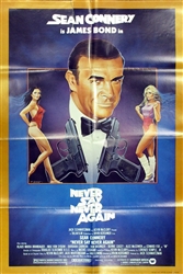 Never Say Never Again Original US One Sheet
Vintage Movie Poster
James Bond
Sean Connery