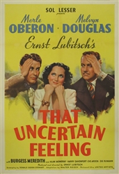 That Uncertain Feeling Original US One Sheet
Vintage Movie Poster
Merle Oberon
Ernst Lubitsch