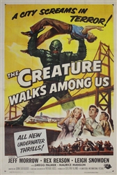 Creature Walks Among Us US Original One Sheet
Vintage Movie Poster
Sci Fi
Horror