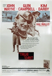 True Grit  Original US One Sheet
Vintage Movie Poster
John Wayne