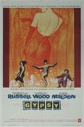Gypsy Original US One Sheet
Vintage Movie Poster
Natalie Wood