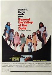 Beyond The Valley Of The Dolls Original US One Sheet
Vintage Movie Poster