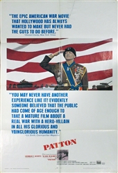 Patton US One Sheet
Vintage Movie Poster