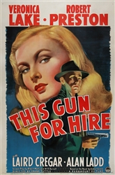 This Gun For Hire Original US One Sheet
Vintage Movie Poster
Veronika Lake