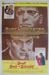 Sweet Smell of Success Original US One Sheet