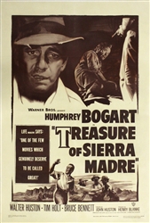 The Treasure of the Sierra Madre Original US One Sheet
Vintage Movie Poster
Humphrey Bogart