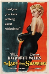 The Lady From Shanghai Original US One Sheet 
Vintage Movie Poster
Rita Hayworth