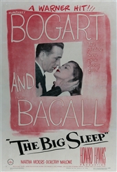 The Big Sleep US Original One Sheet
Original Movie Poster
Humphrey Bogart