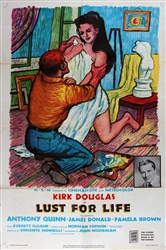 Lust For Life US Original One Sheet
Vintage Movie Poster
Kirk Douglas