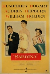 Sabrina US One Sheet
Vintage Movie Poster
Humphrey Bogart
Audrey Hepburn