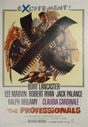 The Professionals US One Sheet
Vintage Movie Poster
Burt Lancaster