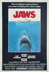 Jaws US Original One Sheet
Vintage Movie Poster
Steven Spielberg