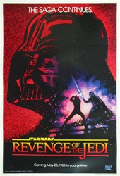 Revenge of the Jedi US Original One Sheet
Vintage Movie Poster
Star Wars