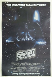 Star Wars Empire Strikes Back US Original Advance One Sheet