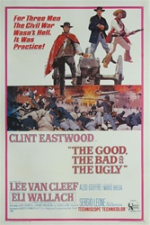 The Good, The Bad and the Ugly US Original One Sheet
Vintage Movie Poster
Clint Eastwood