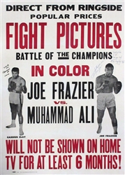 Joe Frazier Vs. Muhammad Ali Original US One Sheet
Vintage Movie Poster