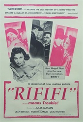 Rififi Original US One Sheet