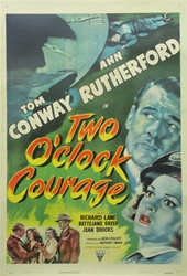 Two O'Clock Courage Original US One Sheet