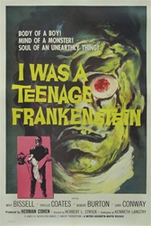 I Was a Teenage Frankenstein Original US One Sheet