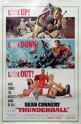 Thunderball Original US One Sheet
Vintage Movie Poster
James Bond