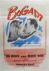 To Have And Have Not Original US One Sheet