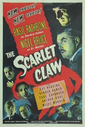 Sherlock Holmes And The Scarlet Claw Original US One Sheet
Vintage Movie Poster
Basil Rathbone