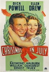 Christmas in July Original US One Sheet
Vintage Movie Poster
Preston Sturges