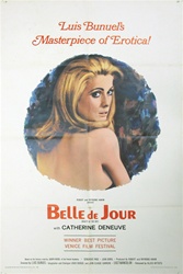 Belle de Jour Original US One Sheet
Vintage Movie Poster
Catherine Deneuve