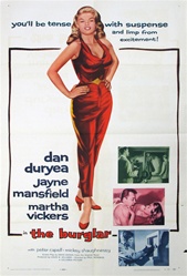 The Burglar Original US One Sheet
Vintage Movie Poster
Jayne Mansfield